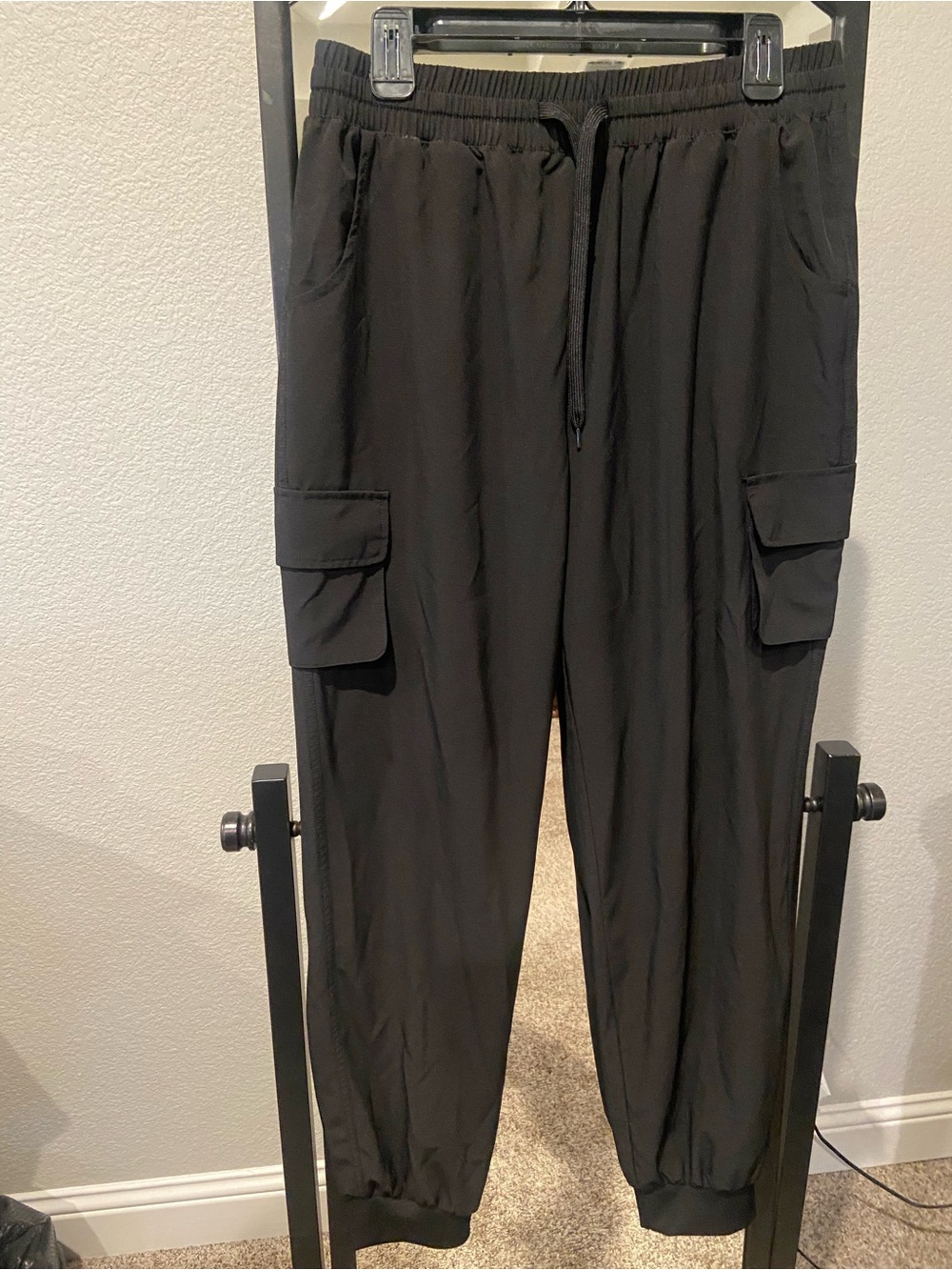 Ci Sono Black Women's Cargo Jogger Pants